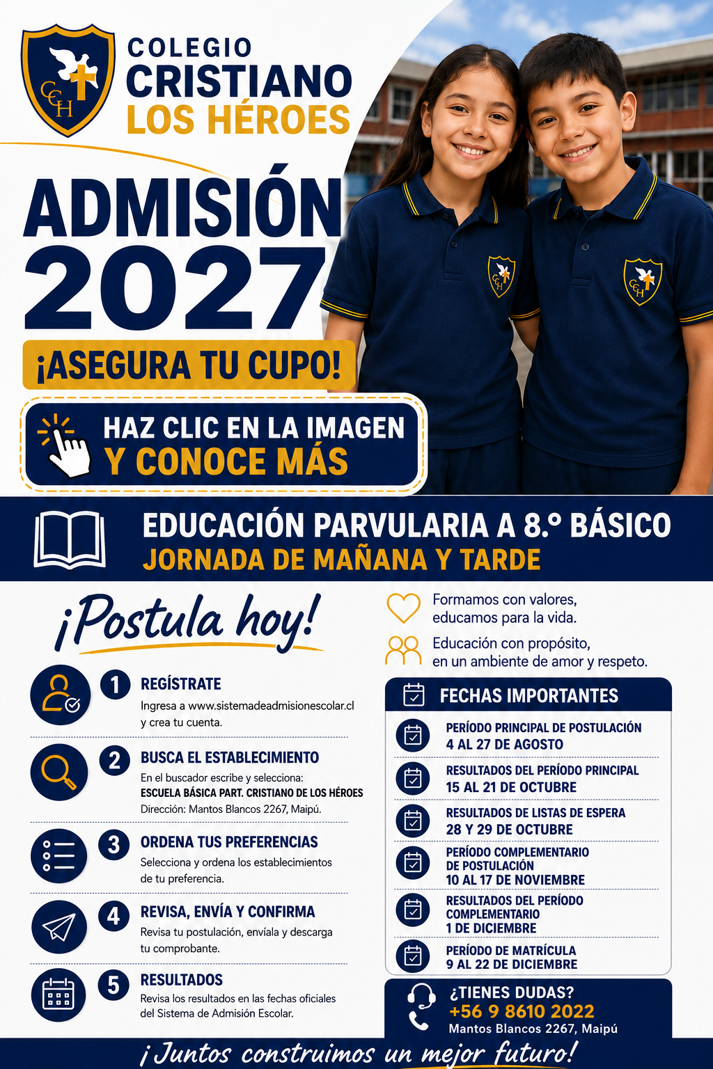 Admisión 2027